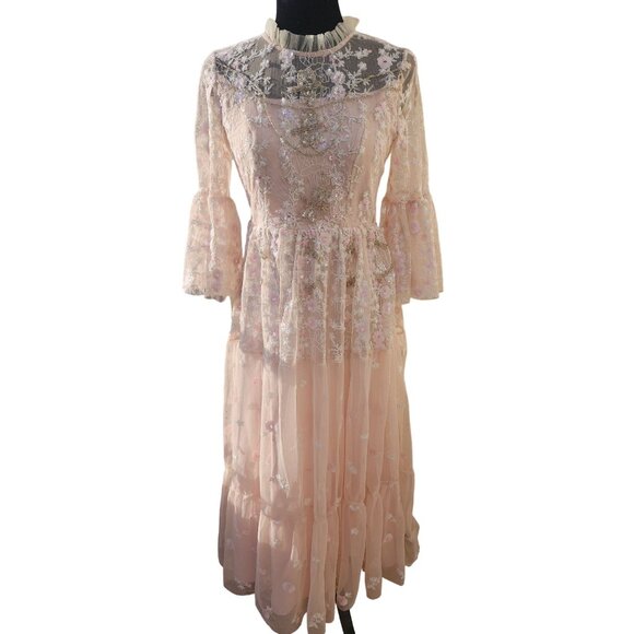 🐇Luxury Designer Couture Wedding Evening Cocktail Prom Party Runway Gown Dress - Picture 10 of 16